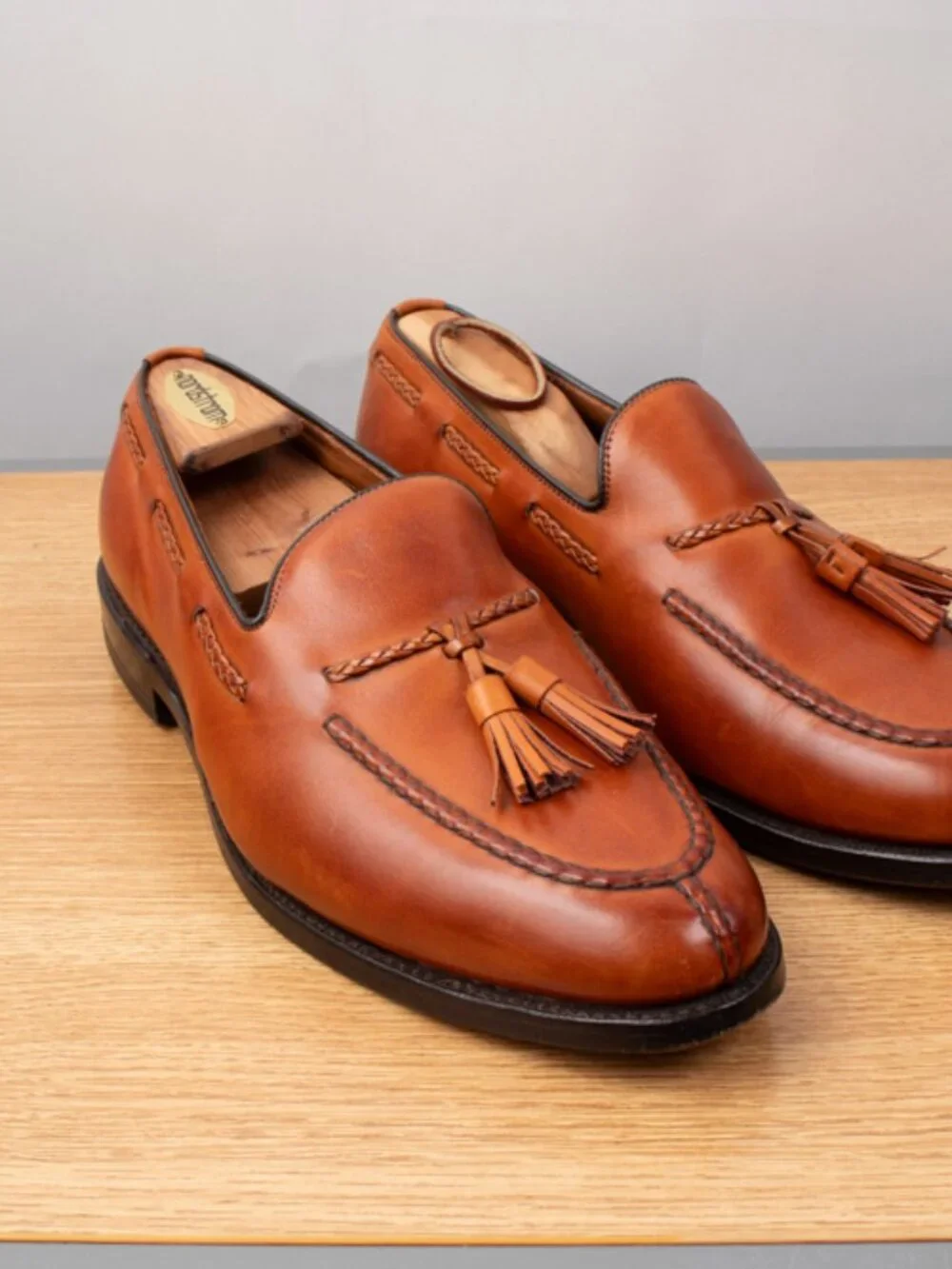 Allen Edmonds Pembroke Shoes Men's 9.5 E Walnut Brown Leather